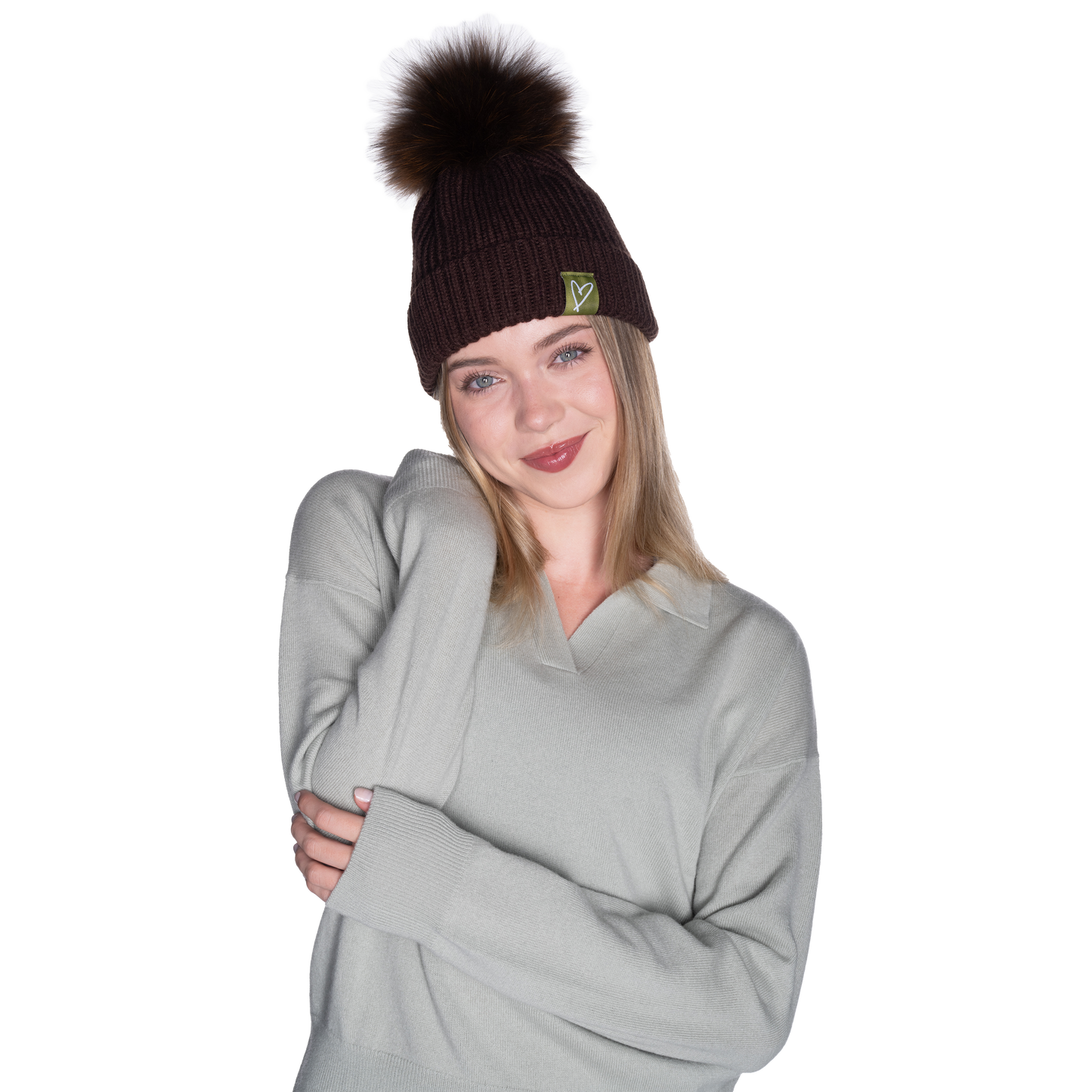 The That Girl Beanie - Brown + Brown