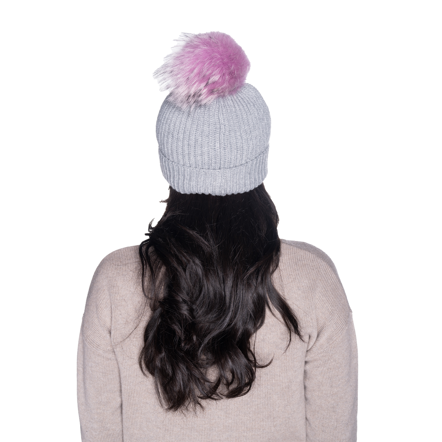 The That Girl Beanie - Grey + Wisteria