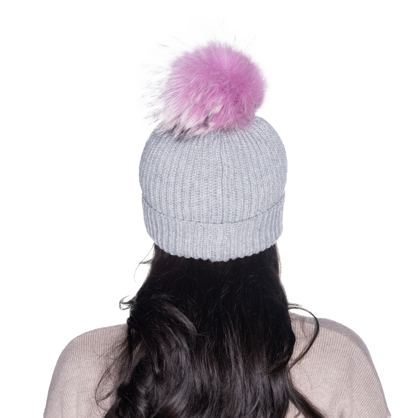 The That Girl Beanie - Grey + Wisteria