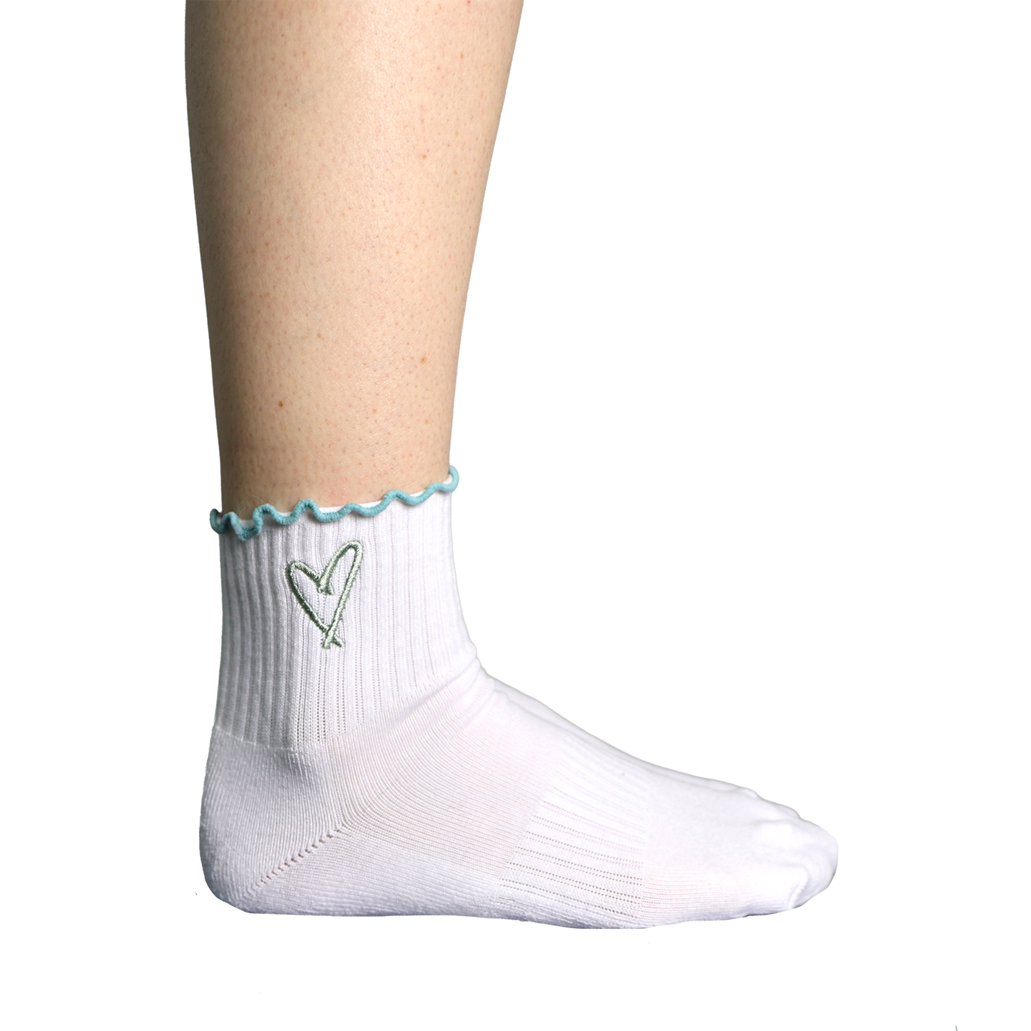 The Sticky Socks in Teal + Seafoam