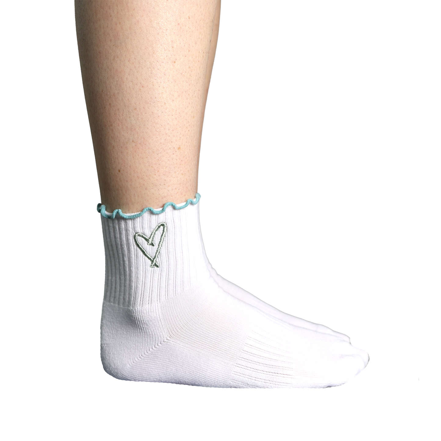 The Perfect Socks in Teal + Seafoam
