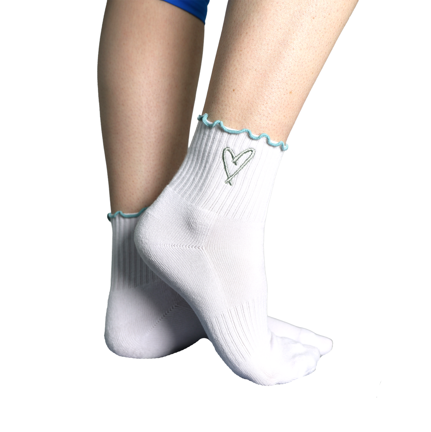 The Perfect Socks in Teal + Seafoam