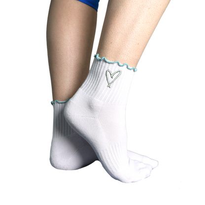 The Perfect Socks in Teal + Seafoam