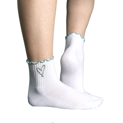 The Perfect Socks in Teal + Seafoam