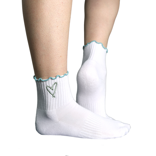 The Perfect Socks in Teal + Seafoam