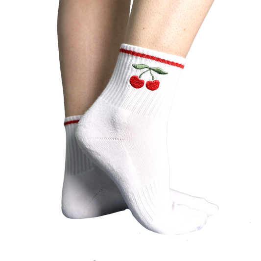 The Perfect Socks in Cherry