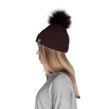 The That Girl Beanie - Brown + Brown