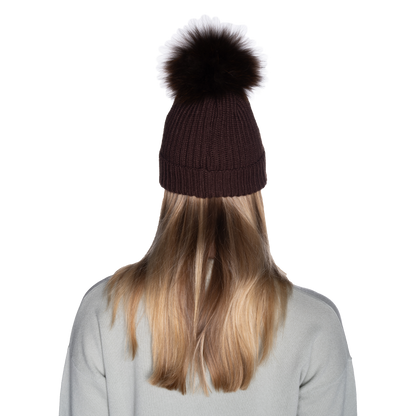 The That Girl Beanie - Brown + Brown