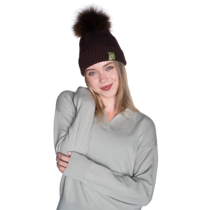 The That Girl Beanie - Brown + Brown