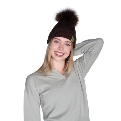 The That Girl Beanie - Brown + Brown
