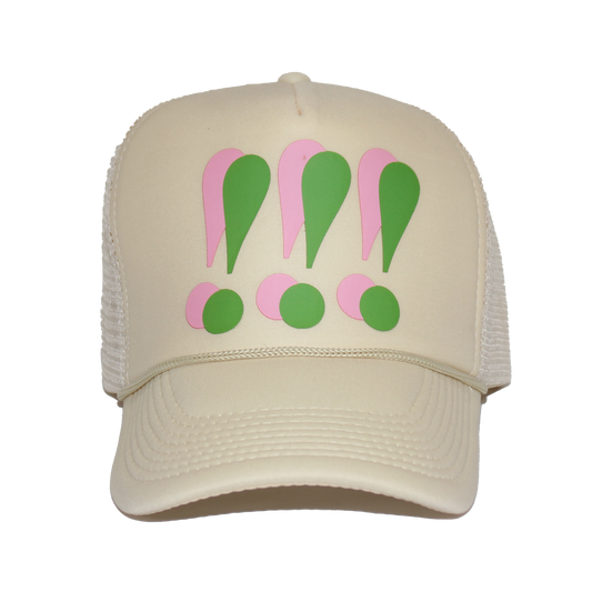 The Emma!!! Hat - (Pink + Green)