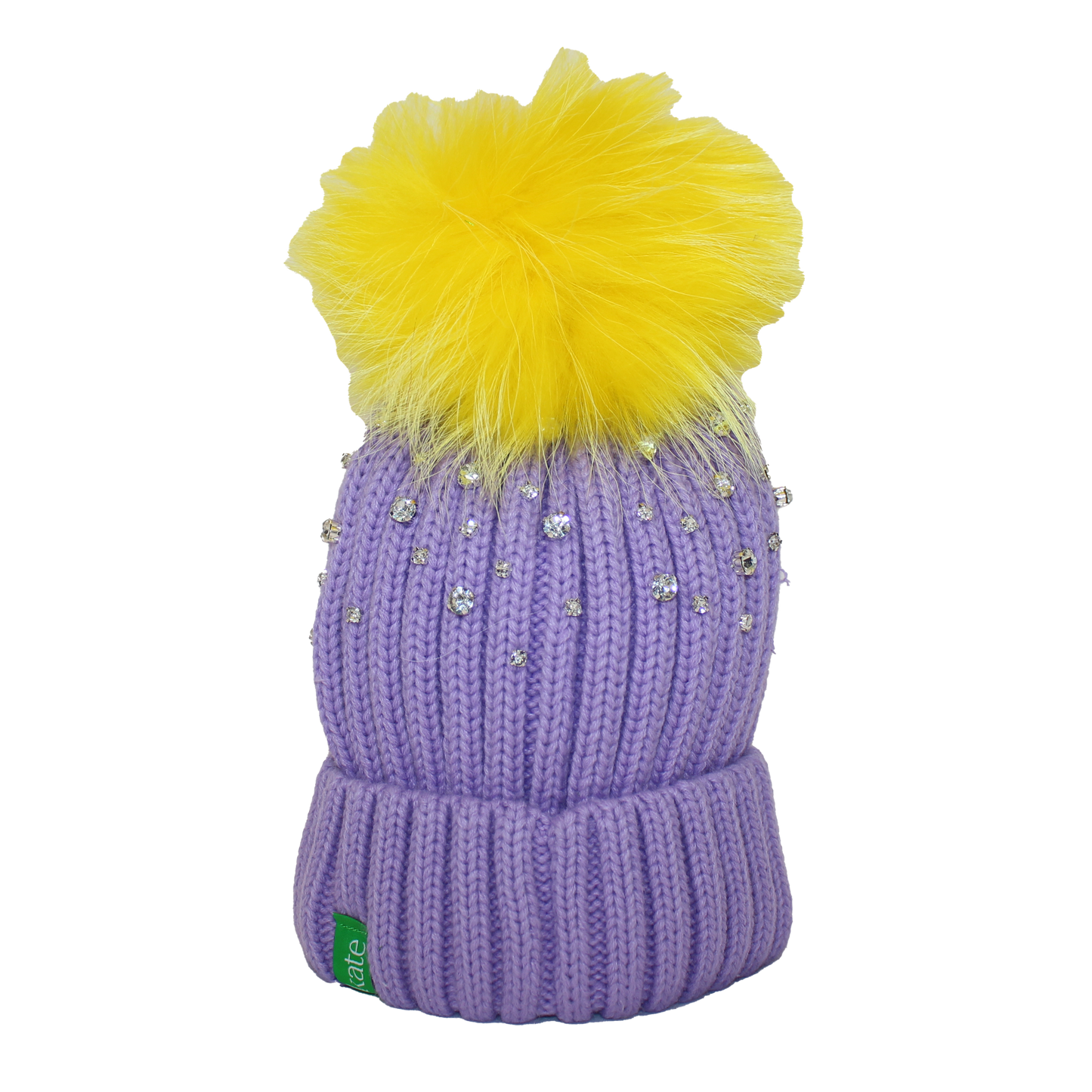 The That Girl Beanie - Purple + Yellow