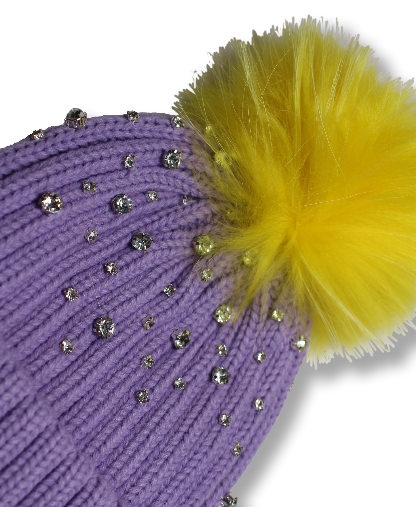 The That Girl Beanie - Purple + Yellow